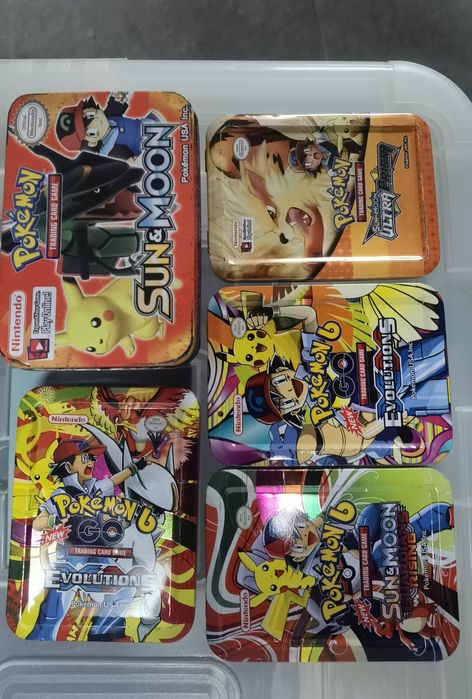 Caixas em metal para Pokémon