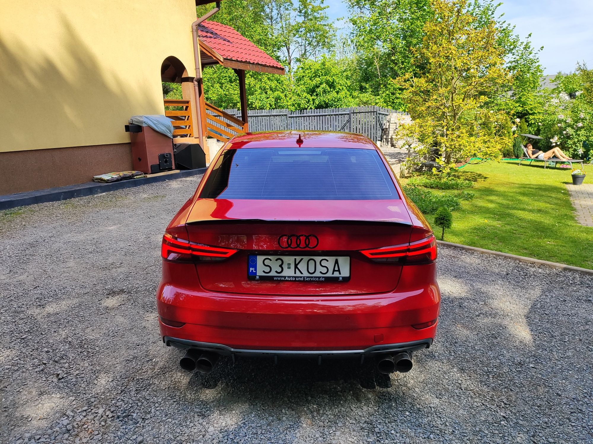 Audi A3 limousine 1.5 TSI s-line czerwony unikat drive select