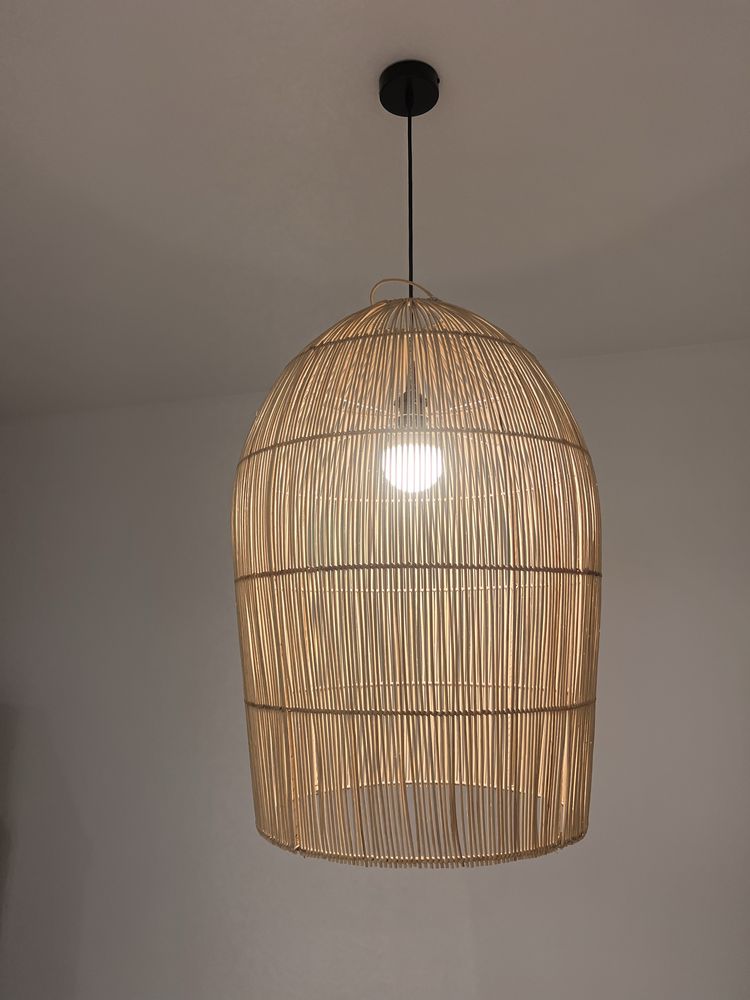 Lampa abażur z rattanu originalhome lentera duża