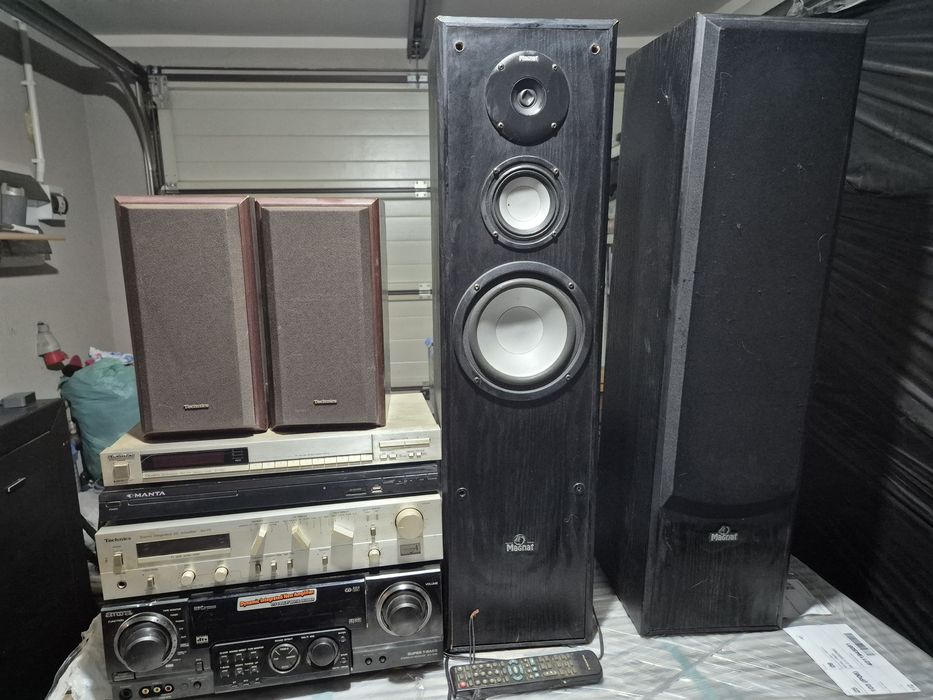 Zestaw audio: kolumny Magnat Vintage 310 + wzmacniacz Technics SU-V5 –