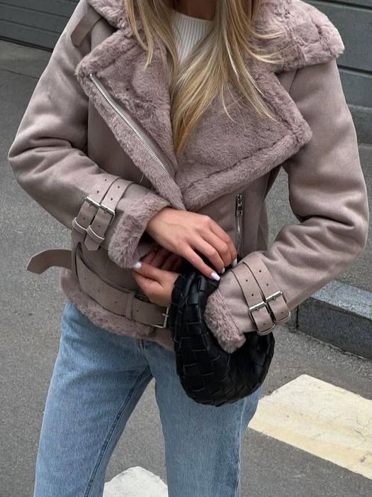 Нова замшева дублянка S