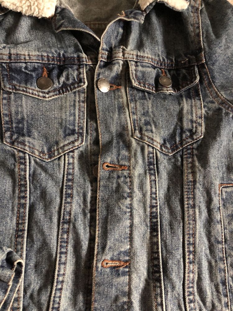 Kurtka jeansowa chłopięca 134 cm
