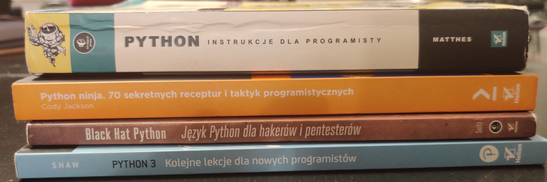 Zestaw 4 książek: programowanie Python