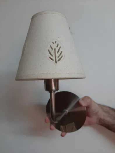 Aplique parede com abajour