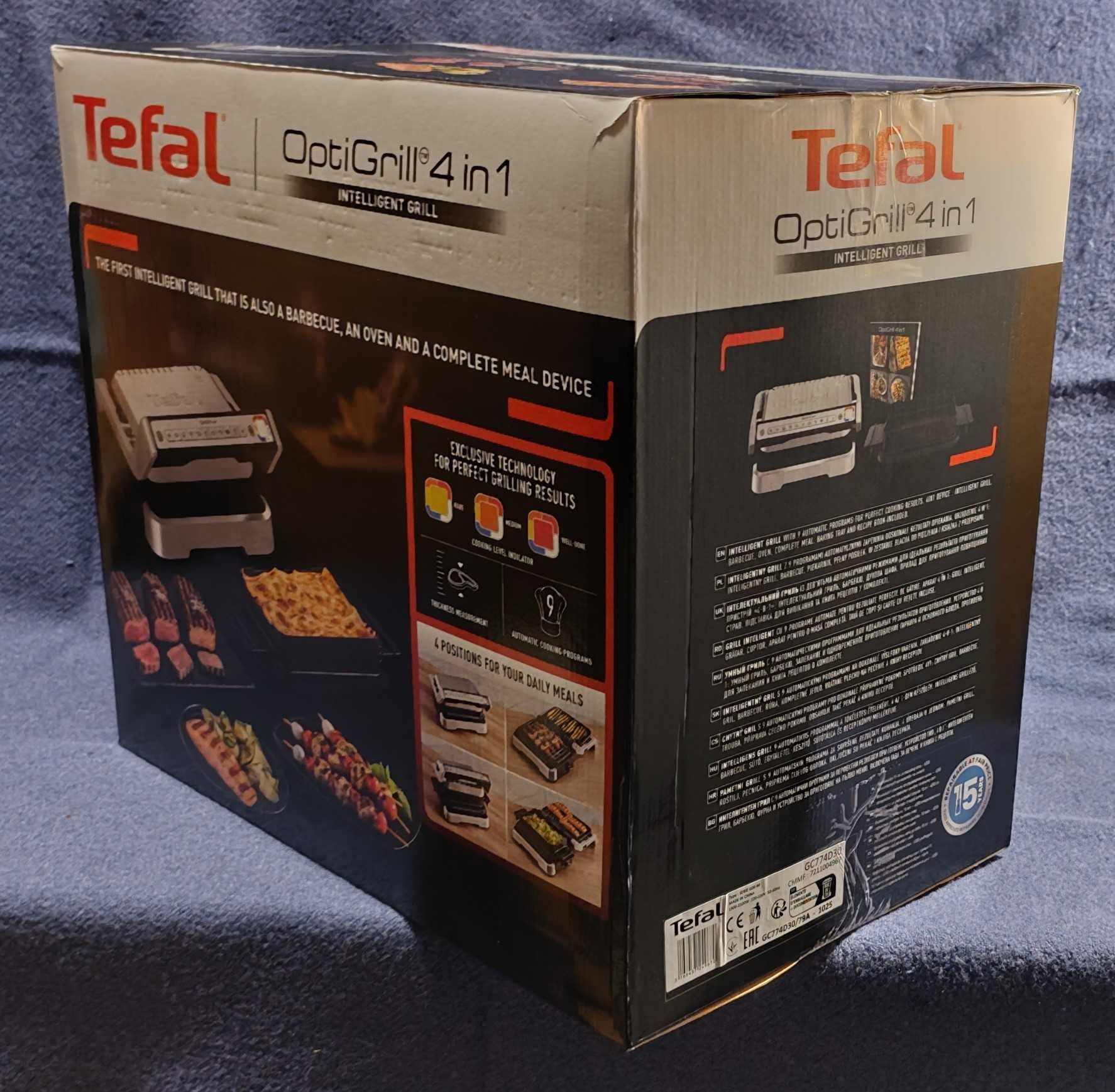 TEFAL OptiGrill GC774D30 4w1 NOWY!