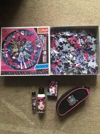 Puzzle Monster High, karty i inne akcesoria  - wiek + 9