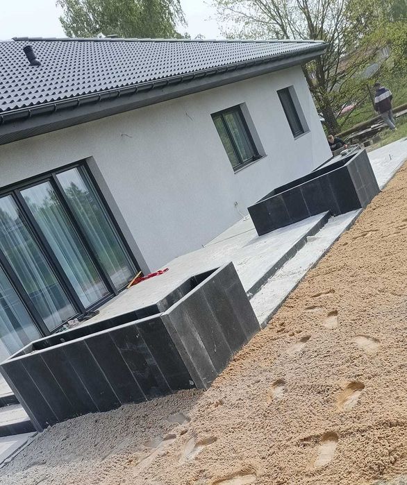 Układanie kostki - Brukarstwo, plyty tarasowe, wlasna koparka i hds