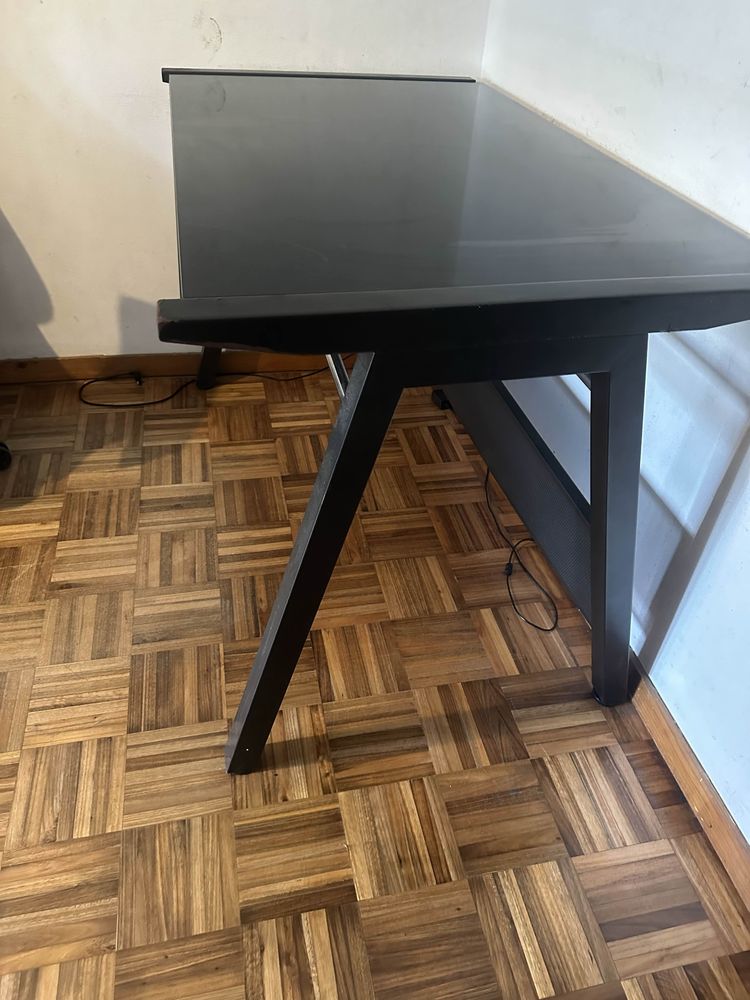 mesa de vidro temperado gamer