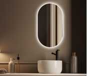 Lustro łazienkowe led owal