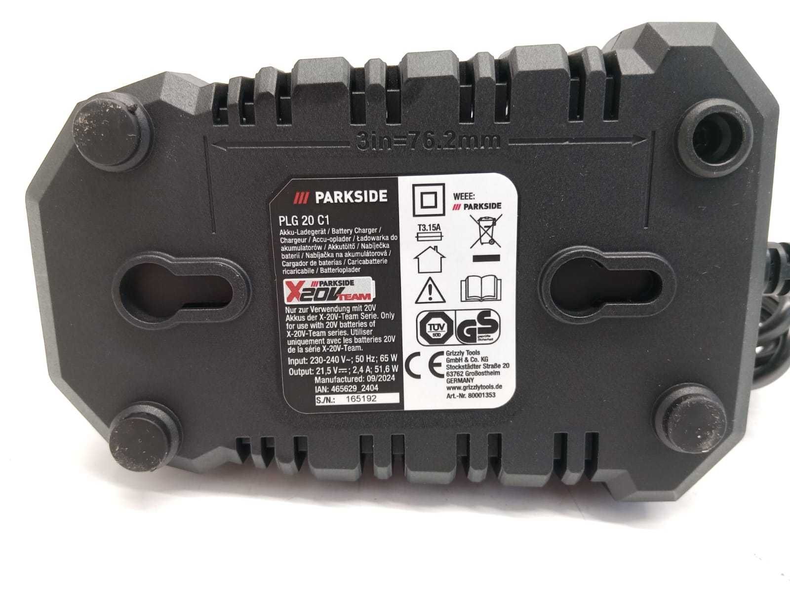 PARKSIDE Ładowarka do akumulatorów 20 V PLG 20 C1 2,4 A