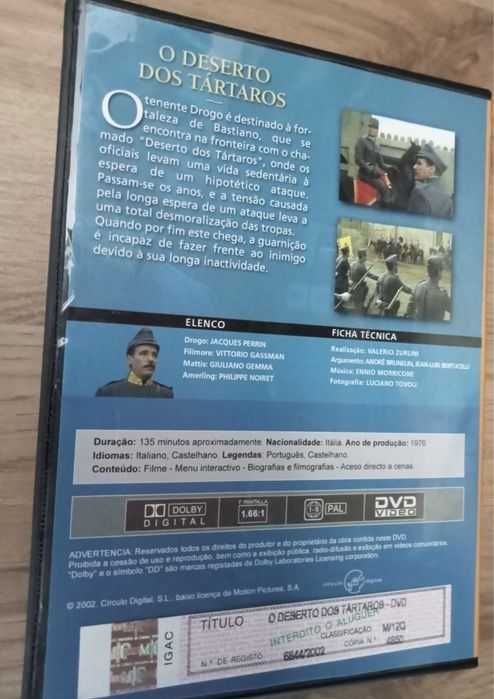 DVD "O deserto dos tártaros”, de Valerio Zurlini