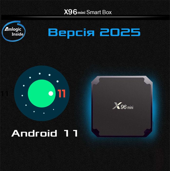 2024 X96 mini 2gb-16gb S905W2 Андроид 11 Смарт ТВ приставка Х96 міні