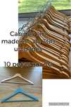 Cabides em madeira cada 10 unidades 5€