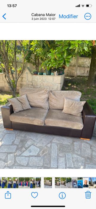 Sofá 2 lugares + 1 cadeirão