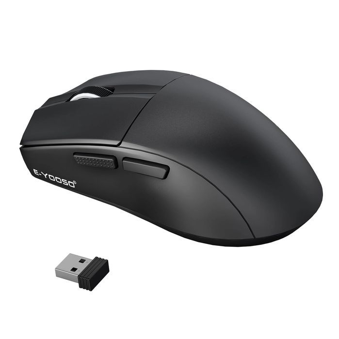 Pubiohs Gaming Mysz Bezprzewodowa 26K DPI, Lekka i Ergonomiczna