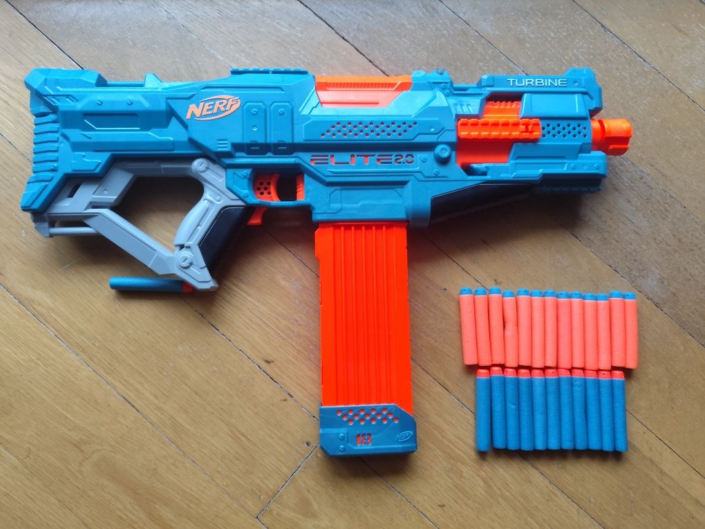 Nerf elétrica elite + pistola nerf gratis