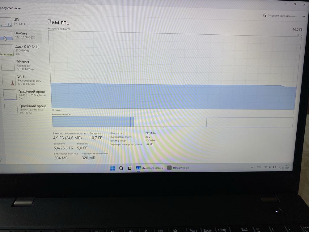 Lenovo ThinkPad P52s i7/16 ГБ/1 ТБ SSD + Quadro P500