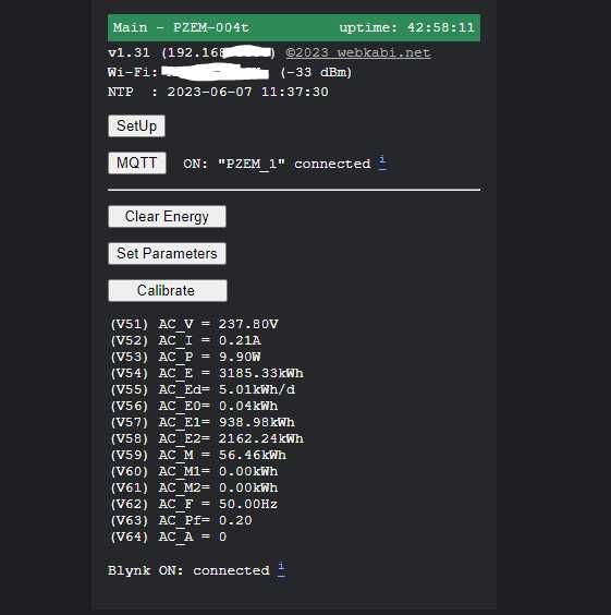 Прошивка для керування лічильником PZEM-004T esp8266 WiFi