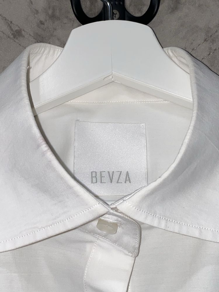 Біла сорочка бренду BEVZA oversize (можна носити як сукню-сорочку)