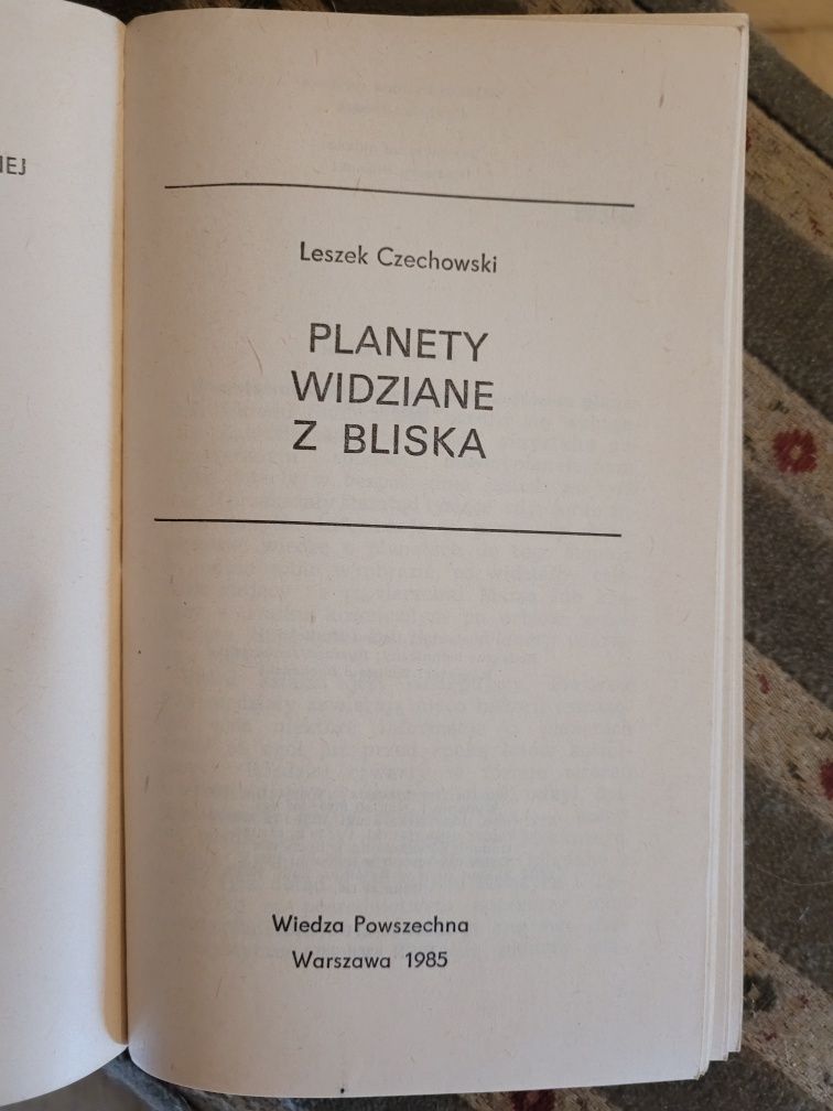Leszek Czechowski Planety widziane z bliska 1985 WP