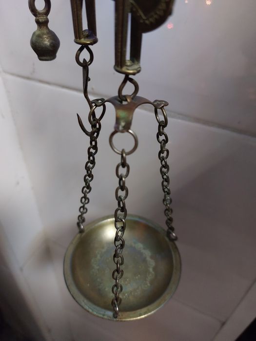 Antiga balança Romana em latão, rara