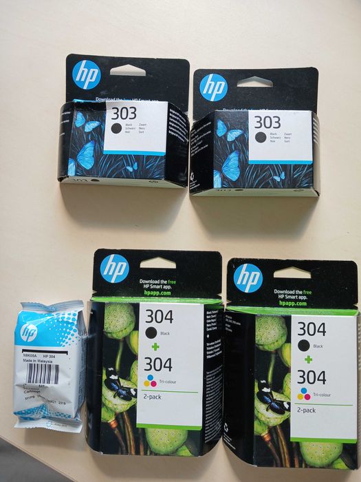 Оригінальні картриджі для принтера HP 305, 304, 303