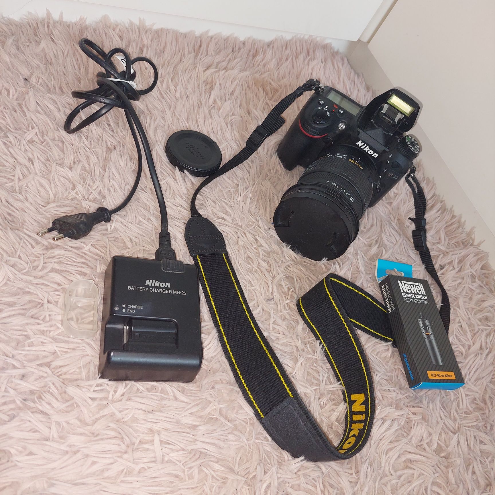 Lustrzanka D7100 sigma 17-50 mm obiektyw
