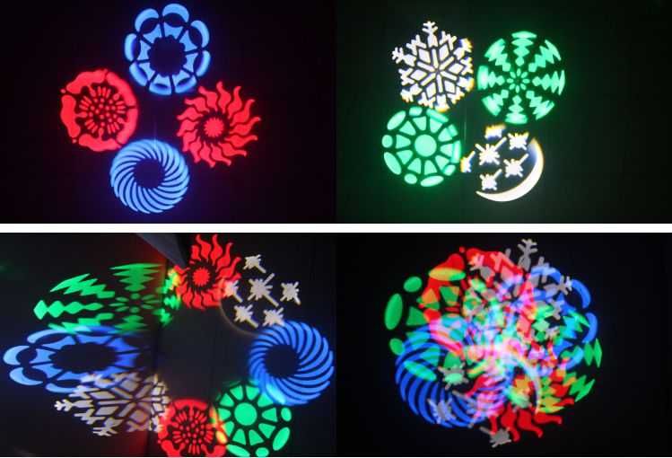 Efekt LED GOBO FLOWER SPOT 8 x 3W RGBW Cree Sklep Wysyłka