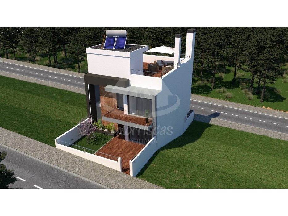 Moradia V4 com piscina e jardim privativo na Urbanização Terraços d...