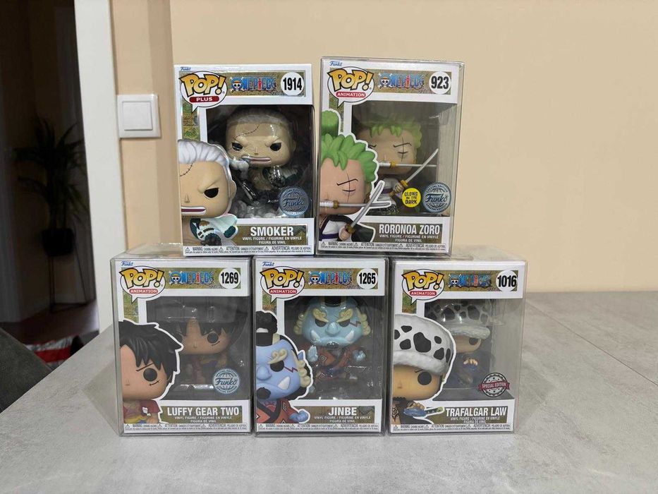 Funkos pops de Anime: My hero Academia, Overwatch e One piece