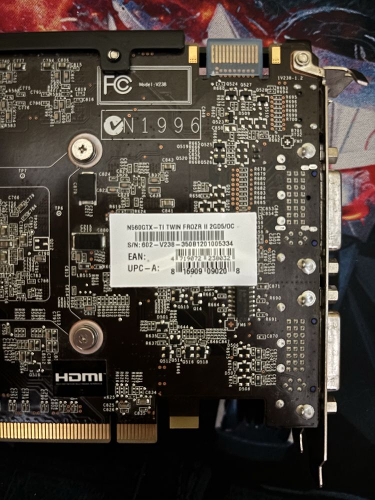 відеокарта MSI N560GTX-Ti Twin Frozr II 2GD5