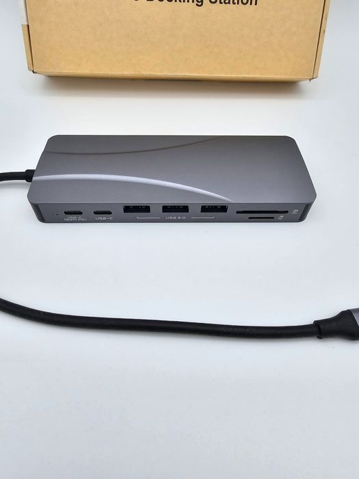 HUB Adapter rozdzielacz USB C HDMI AUX RJ45