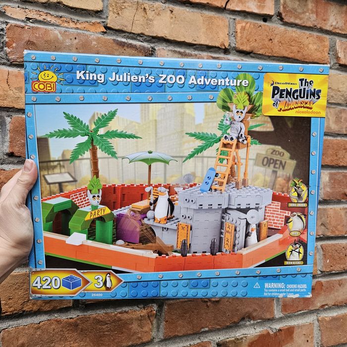 Cobi 2013r Król Julian Pingwiny z Madagaskaru Warszawa KupMiChceTo