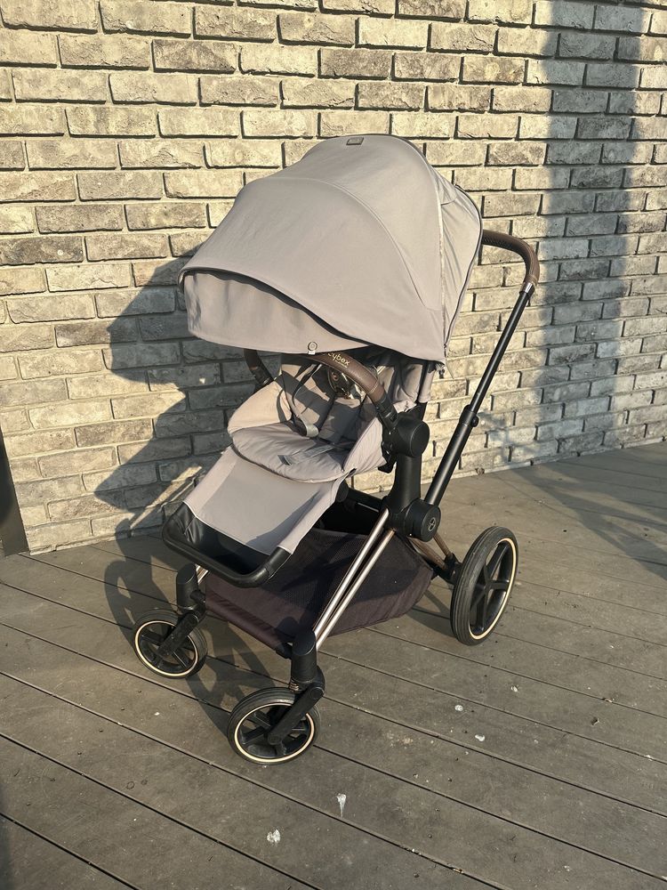 Wózek Cybex Priam Golden Rose Soho Grey gondola i spacerówka