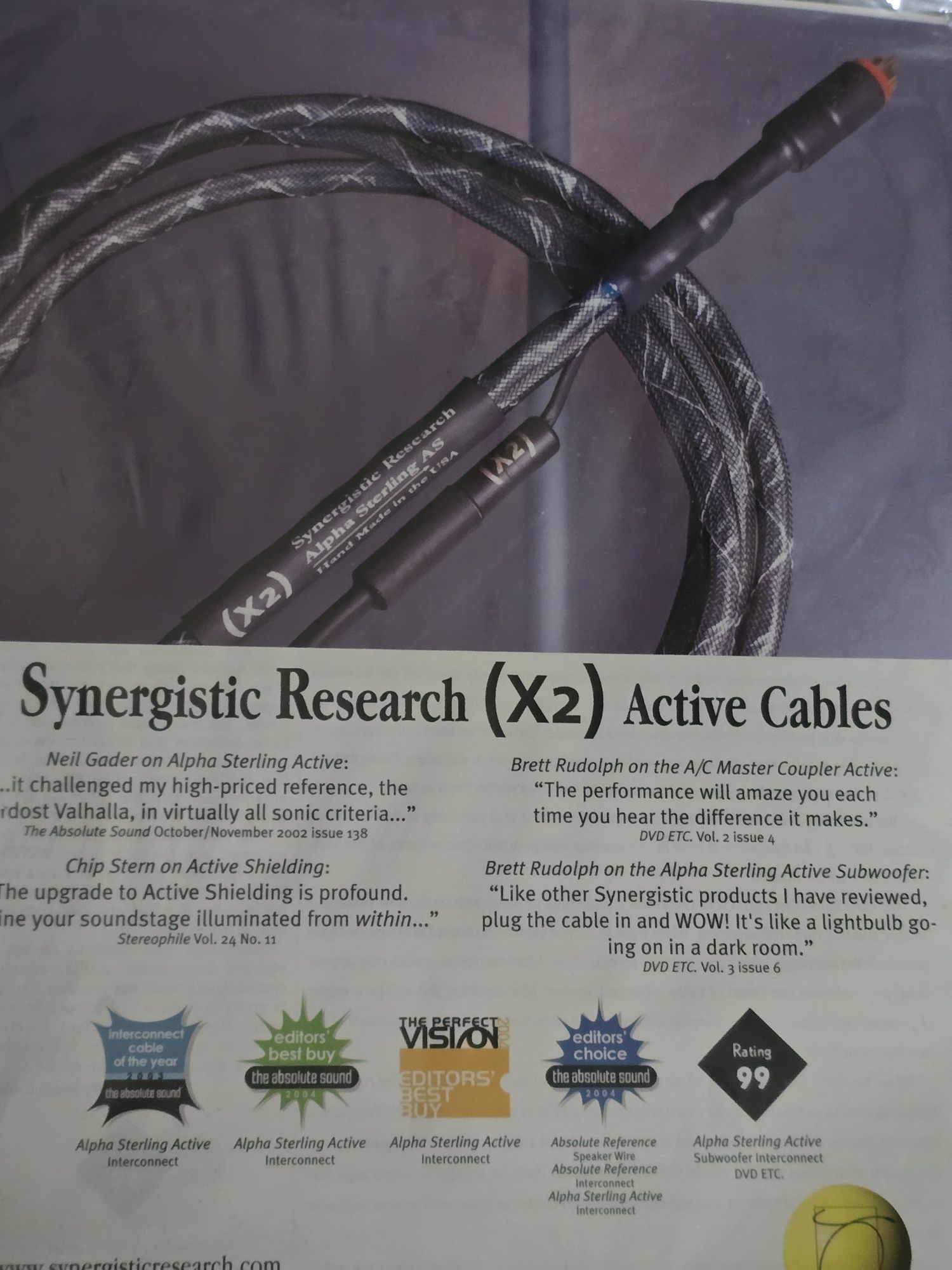 RCA цифровой кабель Synergistic Research Alpha Sterling DV