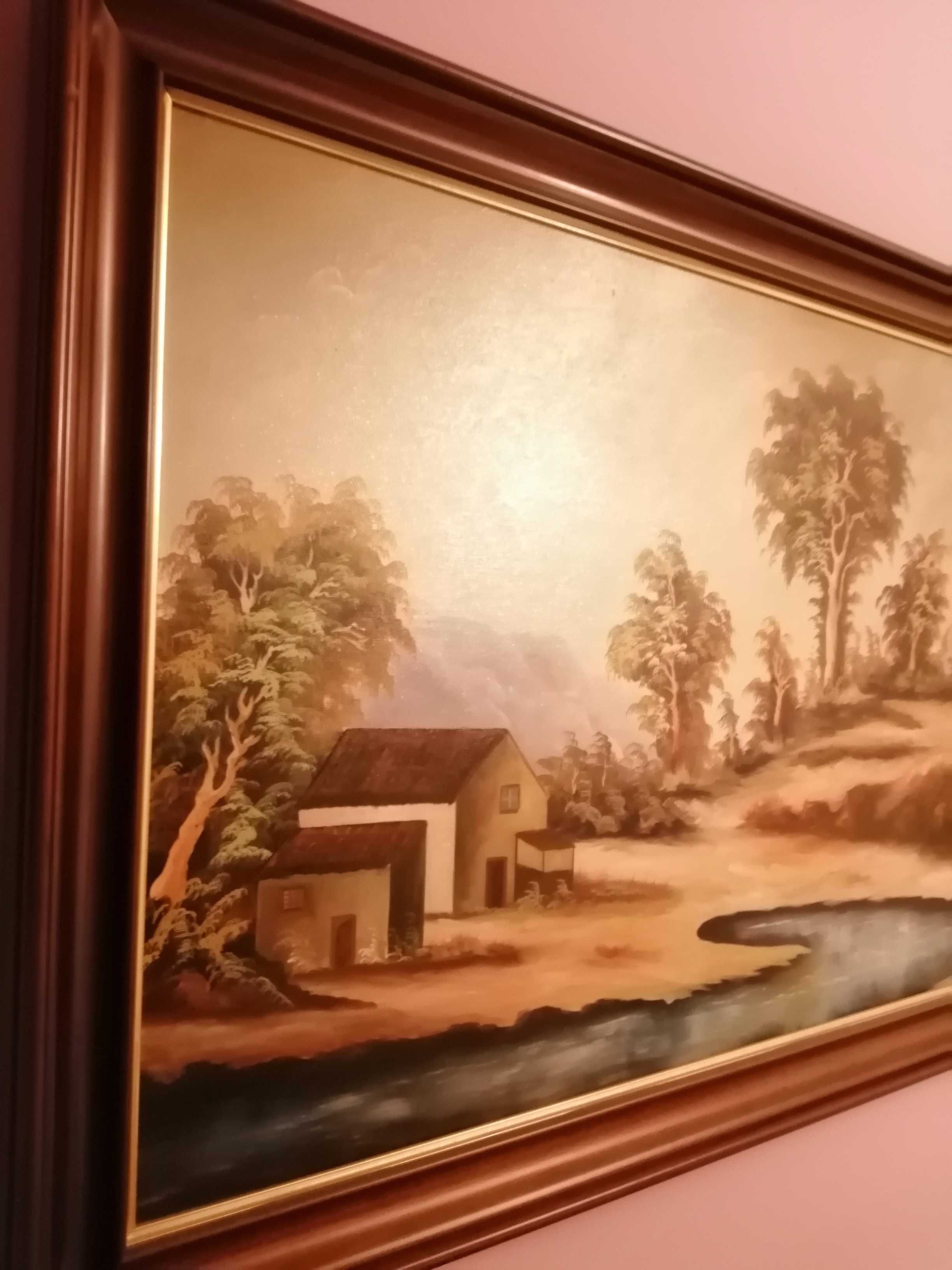 Pintura a Oleo Sobre Tela 71x1,10 de J. GONCALVES