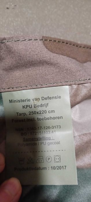Tarp wojskowy DPM Army Holandia