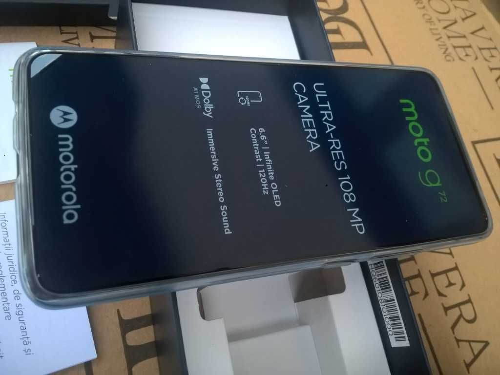 Nowa MOTO G72 8/256G pOLED6.6"120Hz Mld.Color 8x2.2GHz 108Mp NFC Dolby