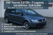 VW Touran 2004 – 7 lugares – 120.000 km – €8.000