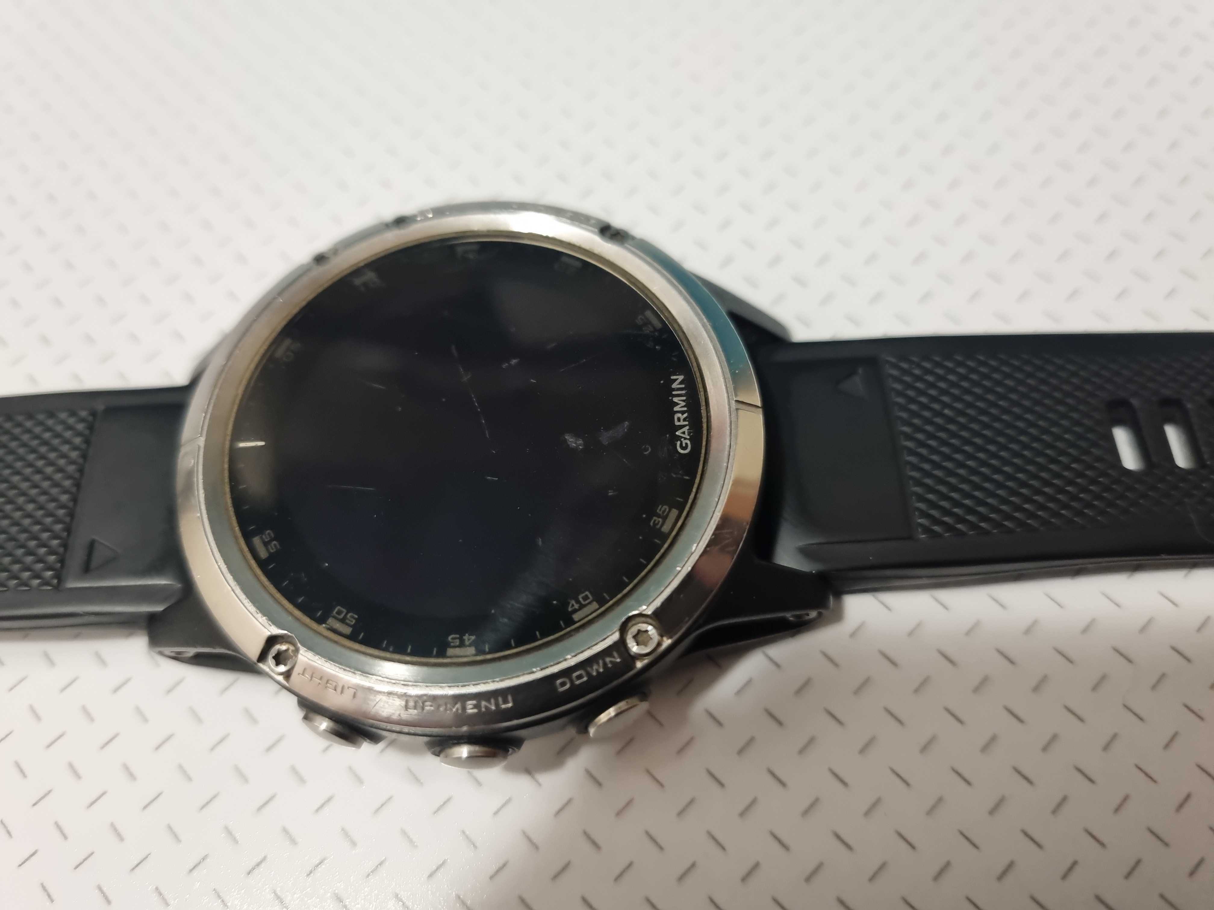 Zegarek Garmin Fenix 5 Plus, srebrny, używany