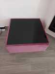 Mesa tampo vidro preto