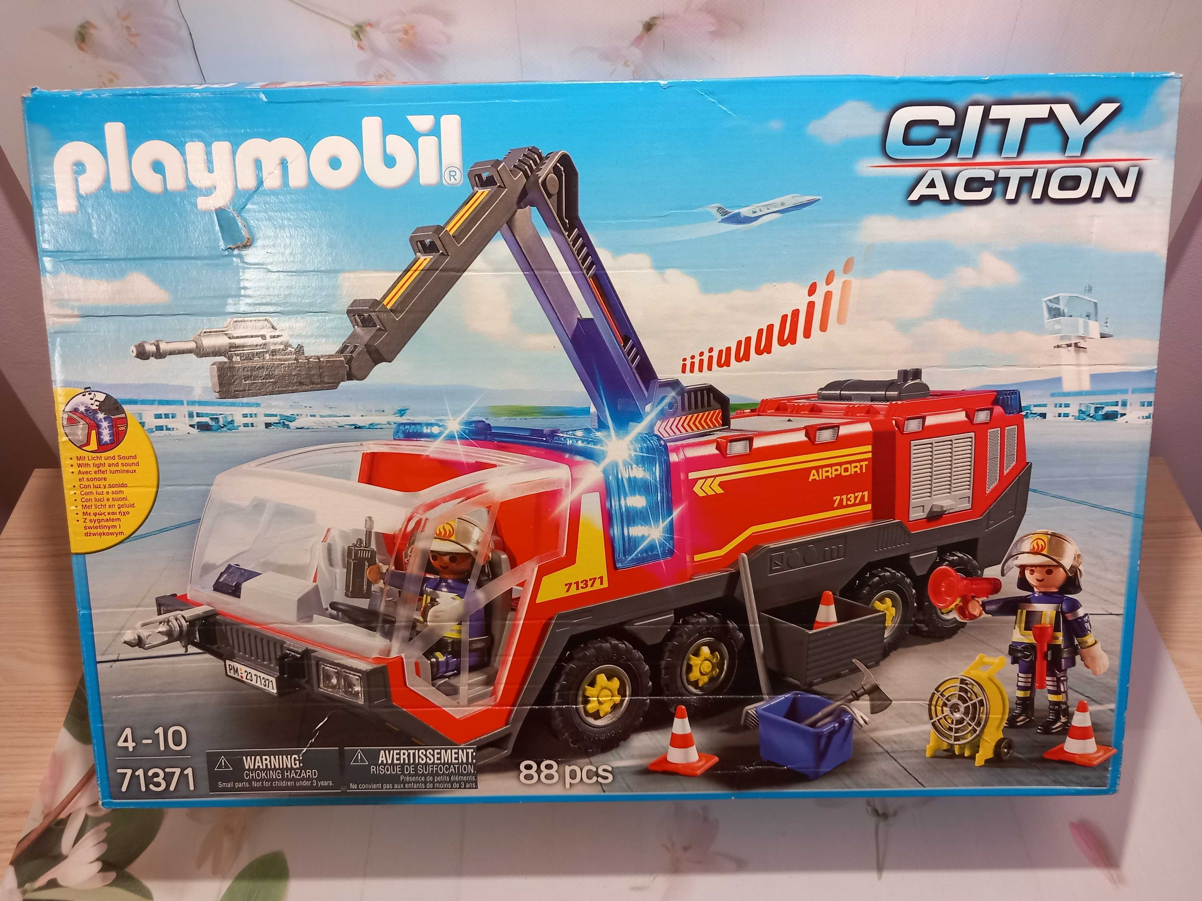 Playmobil 71371 Pojazd strażacki na lotnisku, niekompletny
