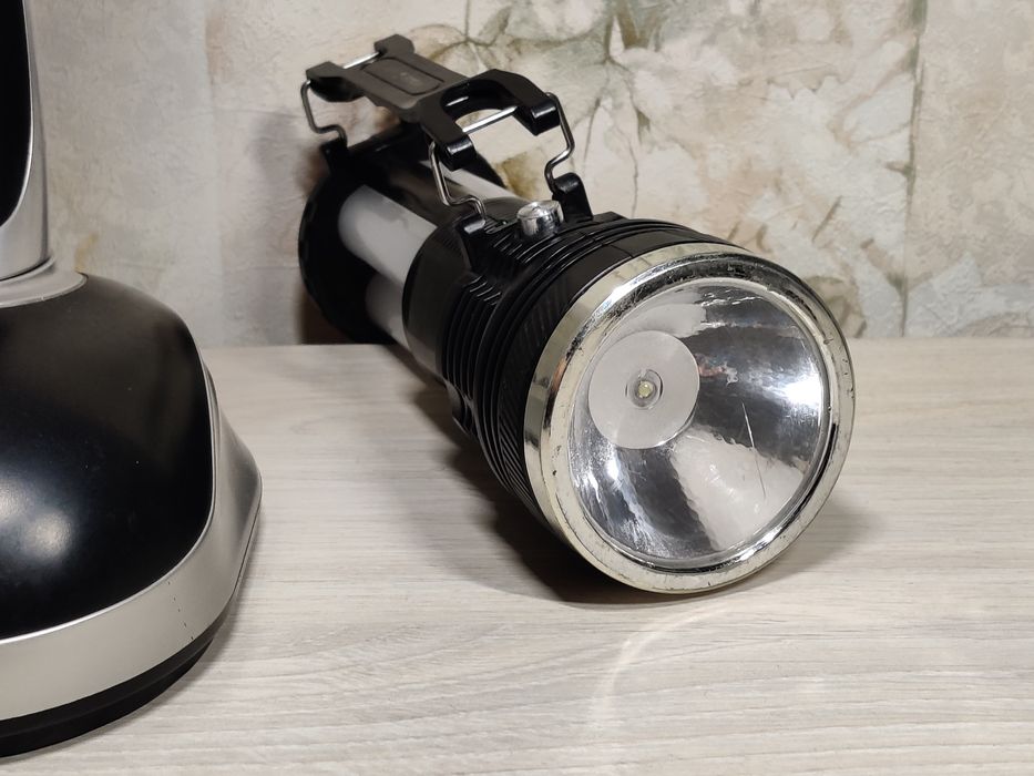 Два ліхтарі робочі, з акумуляторами та USB зарядкою