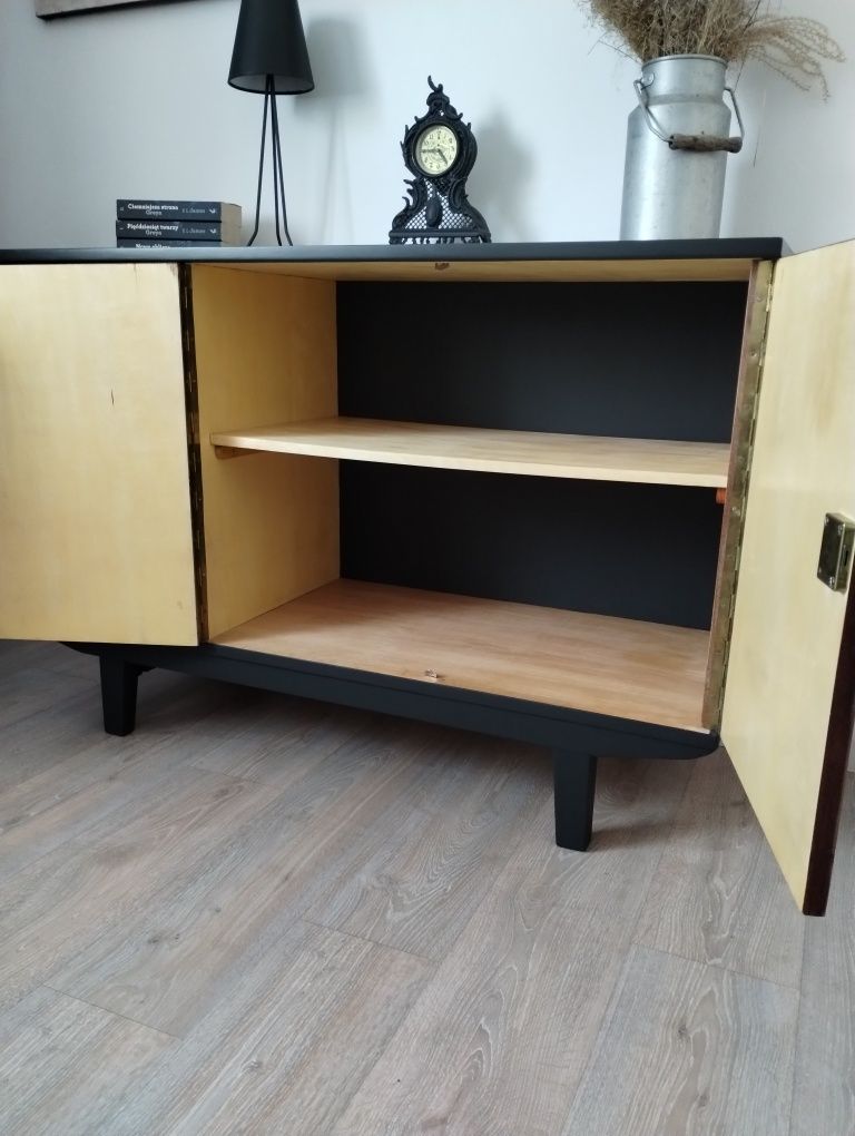 Długa komoda PRL sideboard