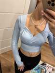 Bluzka z długim rekawem typu crop top rozmiar uniwersalny
