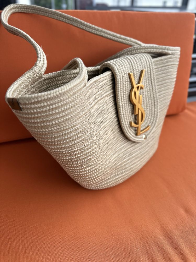 Сумка соломяна  плетена  женская prada ysl