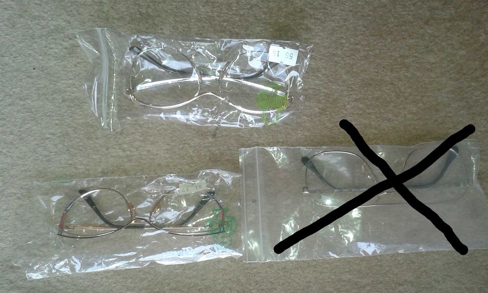 Conjunto de óculos vintage