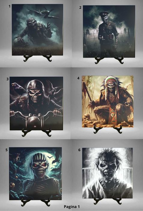 Azulejos decorativos Iron Maiden Eddie Musica Heavy Metal Rock