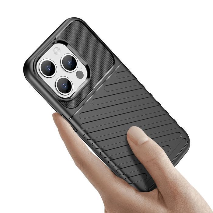 Pancerne Etui Iphone 15 Pro Thunder Case - Czarne