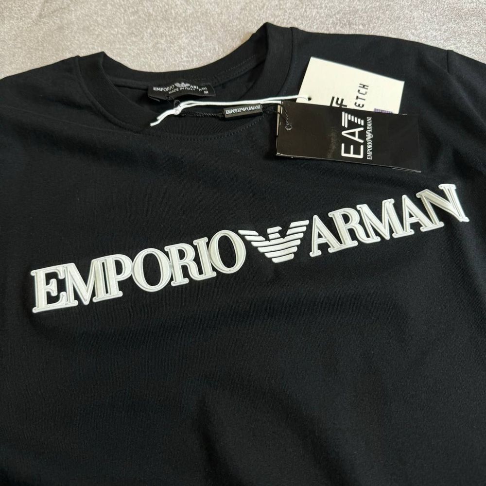 NEW SEASON| Мужская футболка Emporio Armani|S-XXL|черная|белая